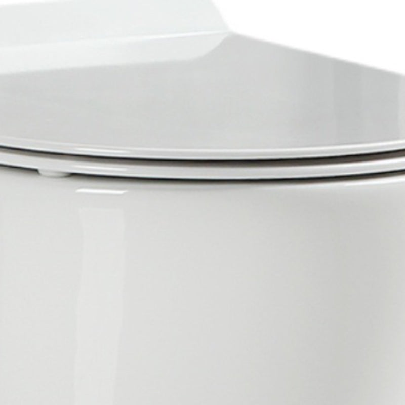 Contemporary Flush Toilet Wall Mount One-Piece Toilet Porcelain Toilet