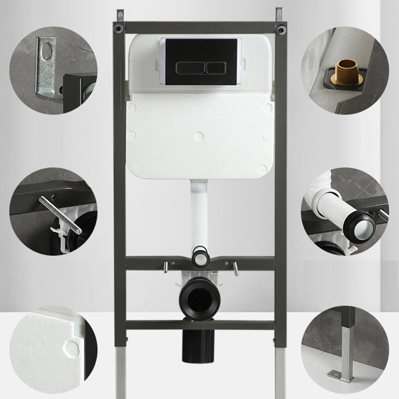 Contemporary Flush Toilet Wall Mount One-Piece Toilet Porcelain Toilet