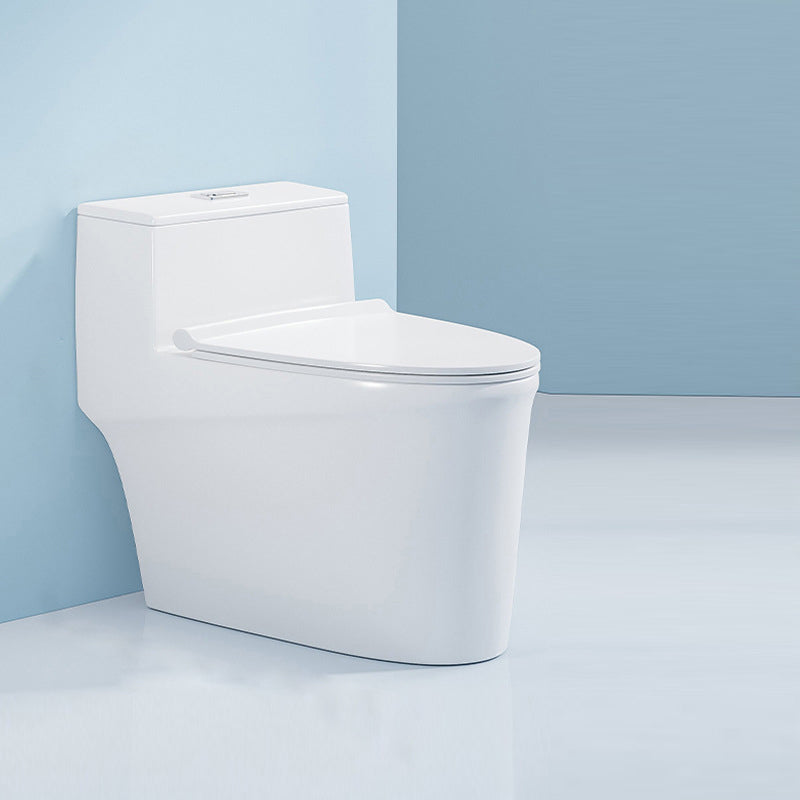 Contemporary 1 Piece Flush Toilet Floor Mounted White Urine Toilet for Washroom