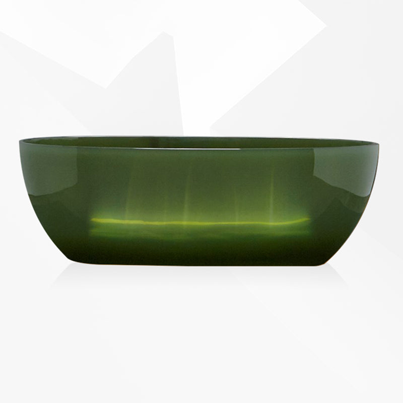 Soaking Stand Alone Bathtub Back to Wall Antique Finish Bathtub