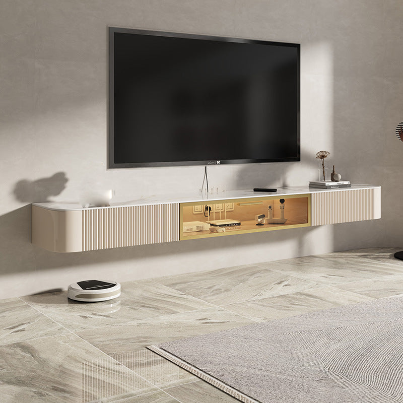 Modern TV Stand Console Stone Media Console TV Stand with Drawers