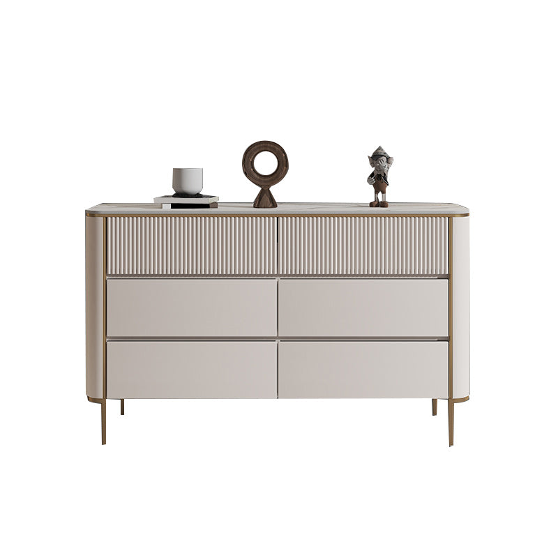 Classic Glam Dresser Stone Storage Chest Dresser with 3/6 Drawers , 15.6 Inch W