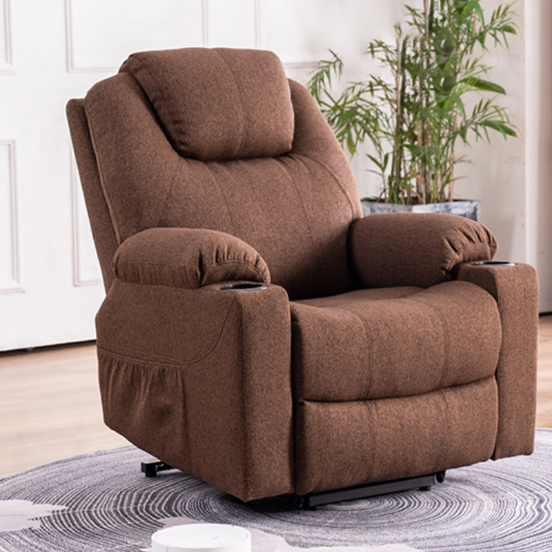 Metal Frame Home Theater Recliner Swivel Rocker Chair with Storage