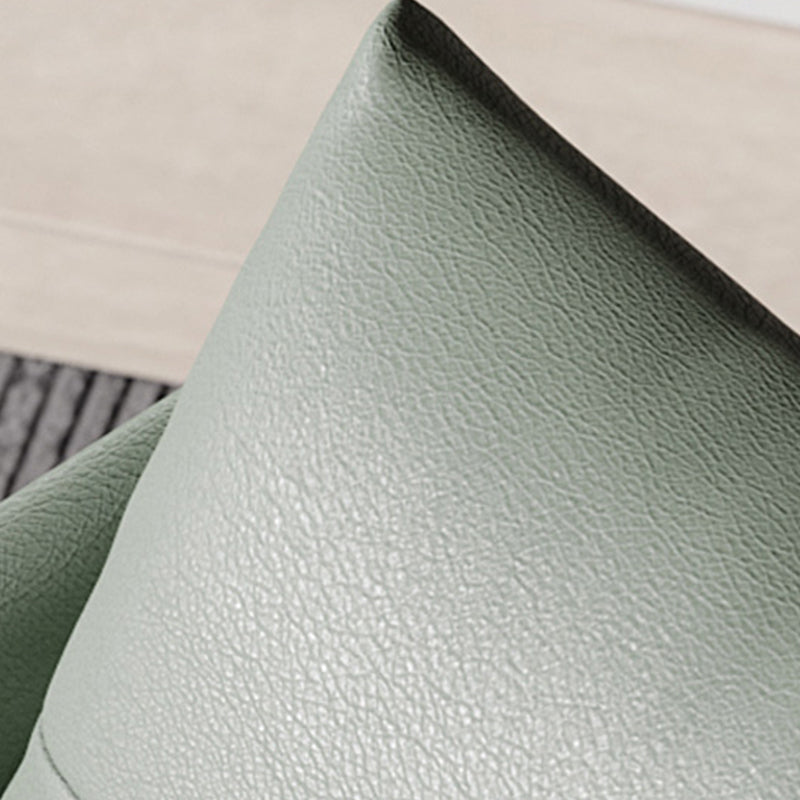 Contemporary 4-Star Living Room Armchair Faux Leather Green Accent Armchair