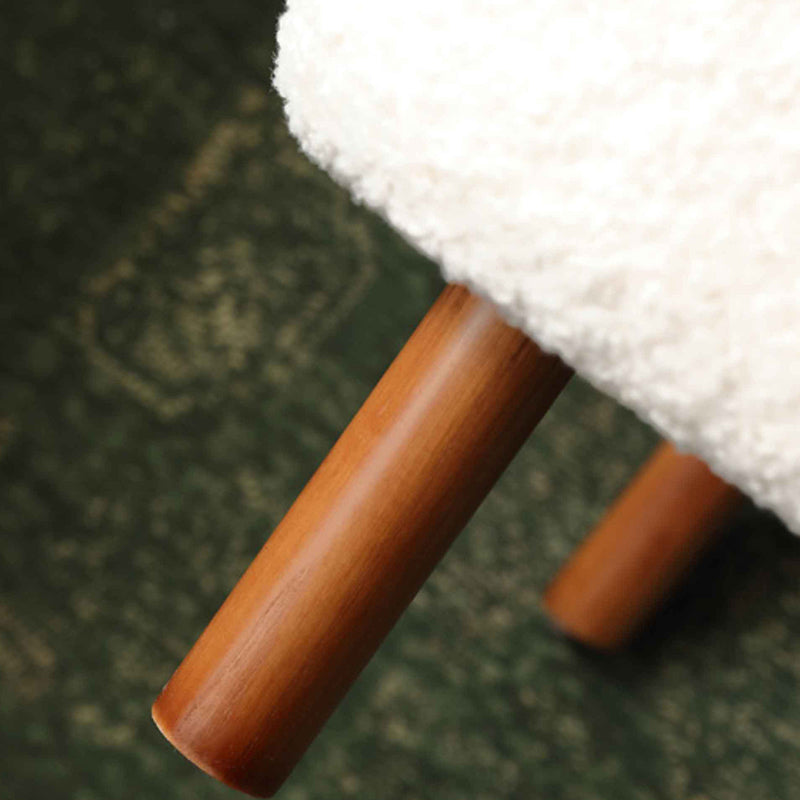 Scandinavian Slipper Accent Chair Solid Wood Frame Slipper Chair