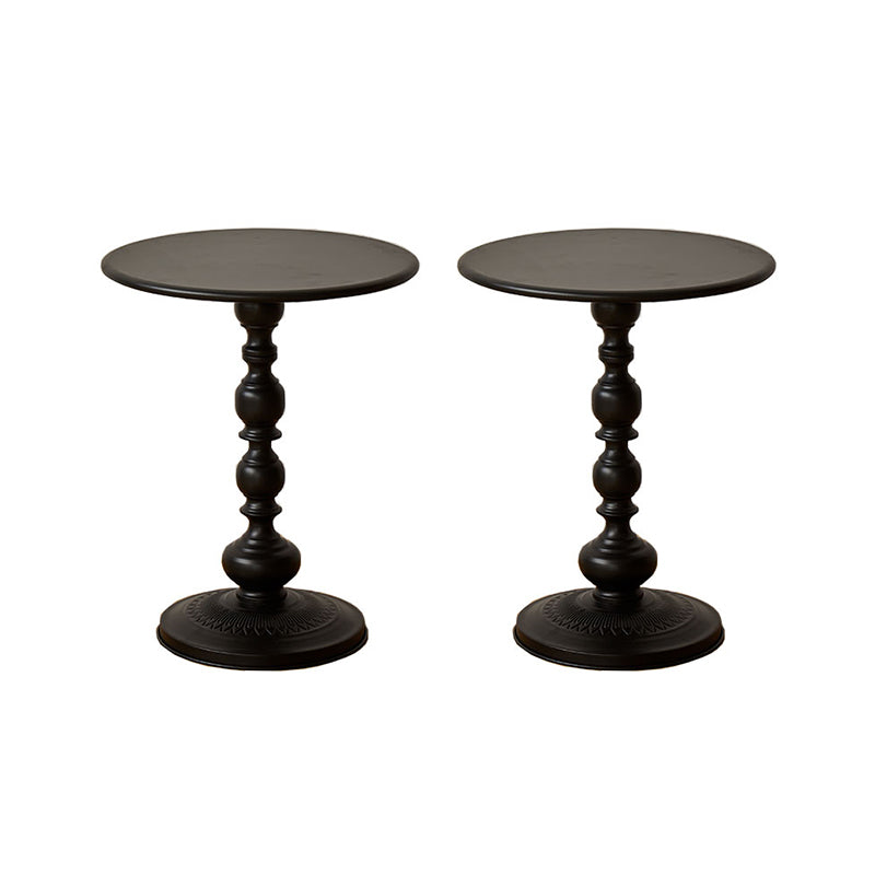Metal 20.47" Tall Side Table Pedestal Sofa Side Accent Table
