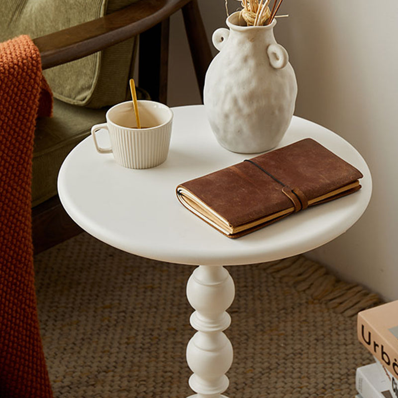 Metal 20.47" Tall Side Table Pedestal Sofa Side Accent Table