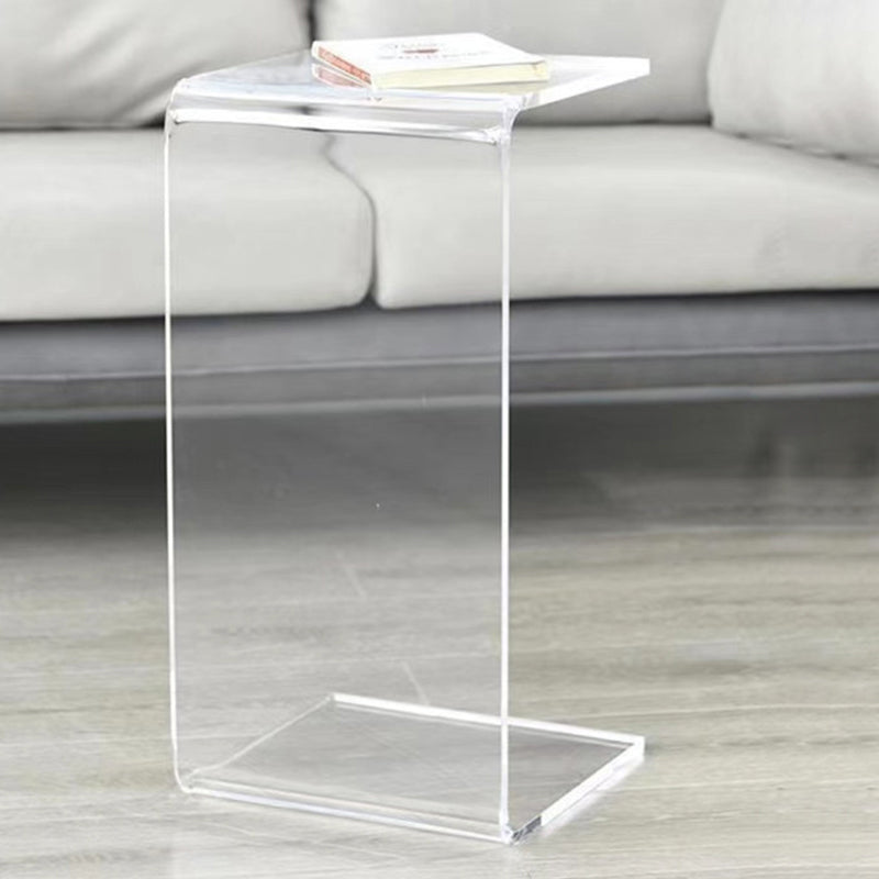 Contemporary Acrylic Side Table Square Sofa Side Accent Table