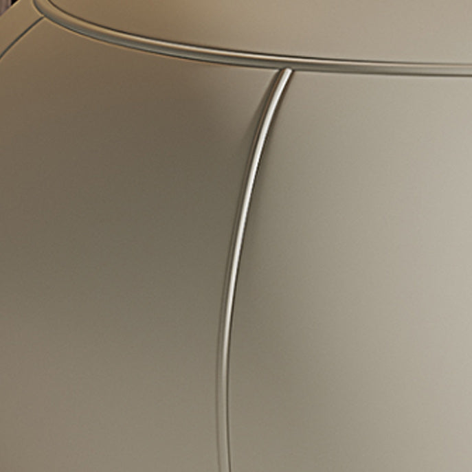 Solid Color Lounge Chair Living Room Round Base Side Fixed Back Chair