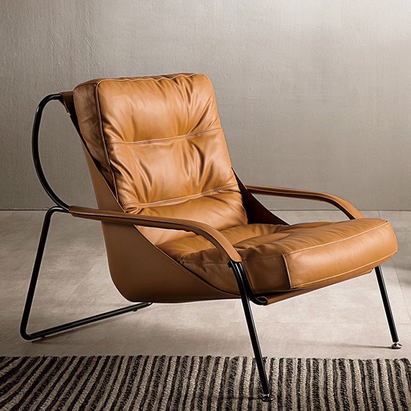 Industrial Solid Color Accent Armchair 42.1" Wide Arm Chair for Living Room