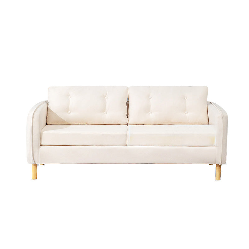 Linen Chesterfield Sofa Living Room Loose Back with 4 Legs Seating