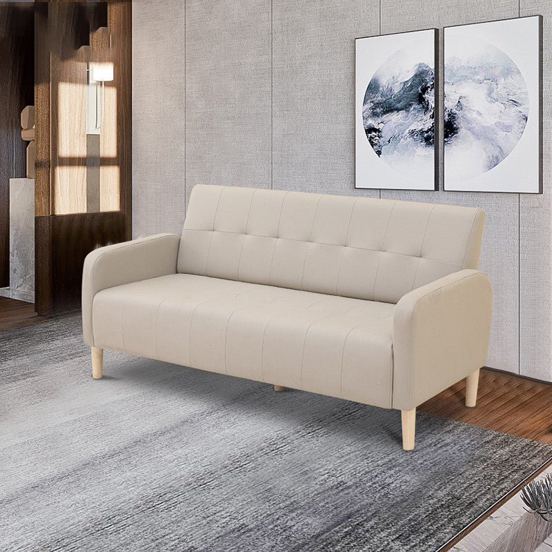 Scandinavian Settee Tufted Square Arm Living Room 3 Seater Seating
