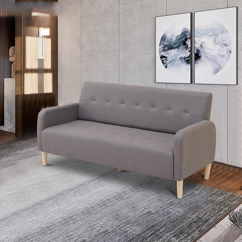 Scandinavian Settee Tufted Square Arm Living Room 3 Seater Seating
