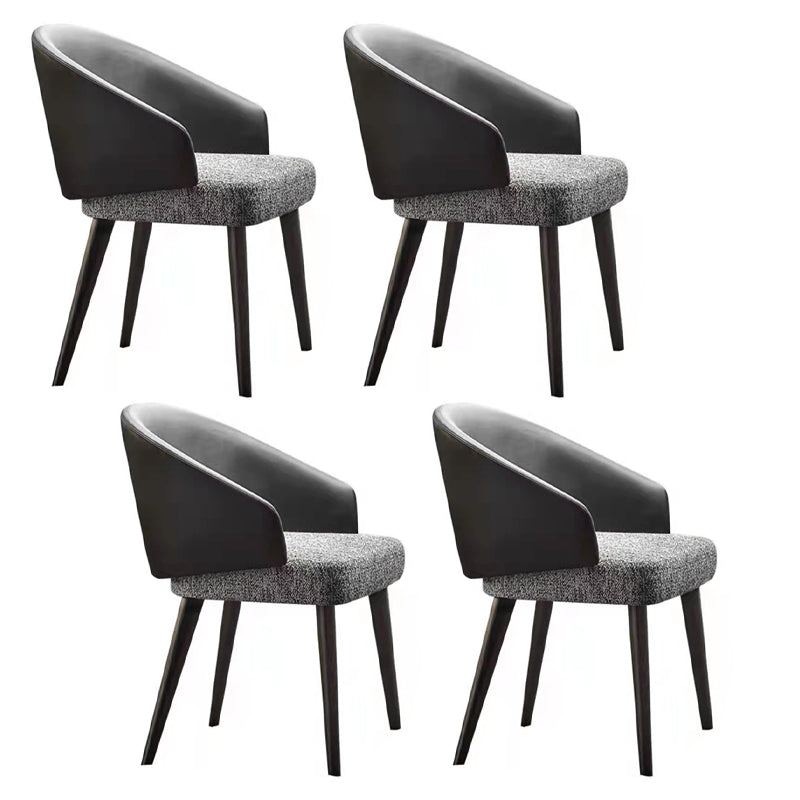 Glam Dinette Set for Dining Room 1/4/5/7 Pcs Glossy Gray Dining Table Set