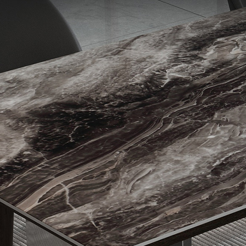 Glam Dinette Set for Dining Room 1/4/5/7 Pcs Glossy Gray Dining Table Set