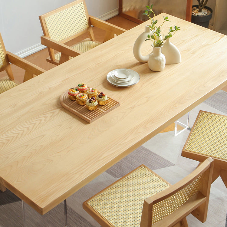 Modern Rectangle Wood Dining Table 1/3/5 Pieces Dining Set for Dining Room