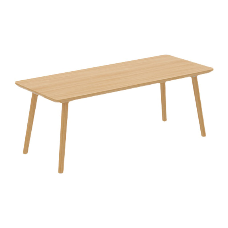 Modern Rectangle Wood Dining Table 1/4/5 Pieces Dining Set for Living Room