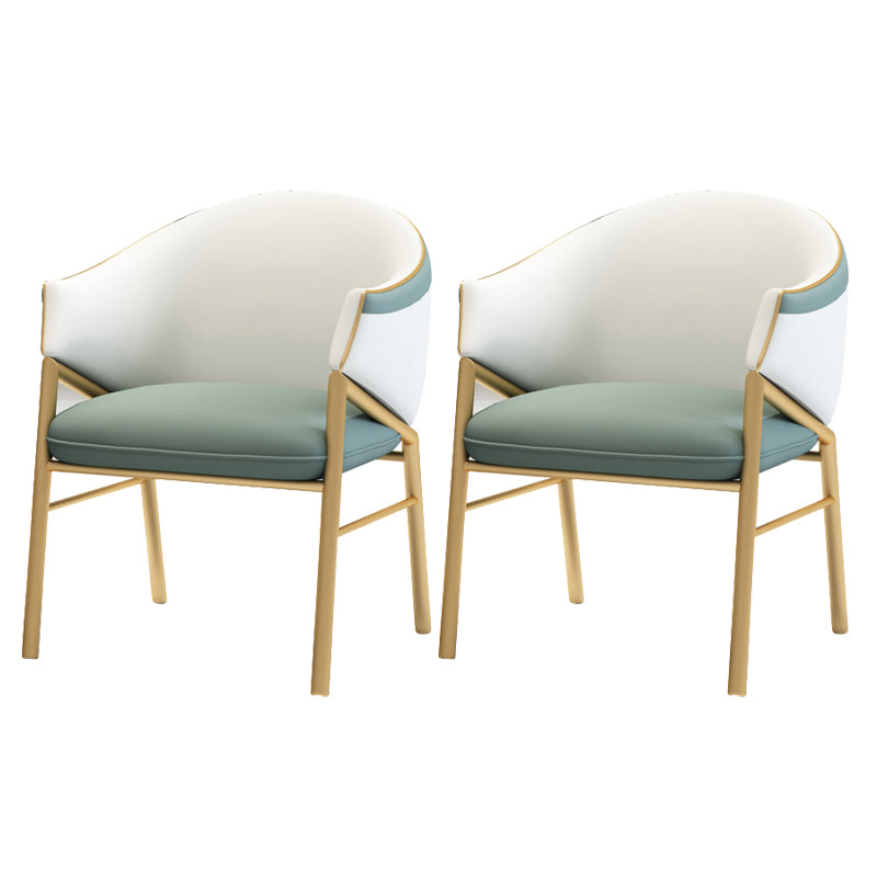 Contemporary Round Dining Table Set 1/2/5 Pcs Stone Top Dinette Set for Home