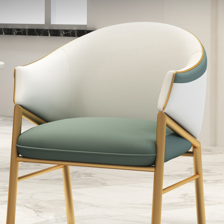 Contemporary Round Dining Table Set 1/2/5 Pcs Stone Top Dinette Set for Home