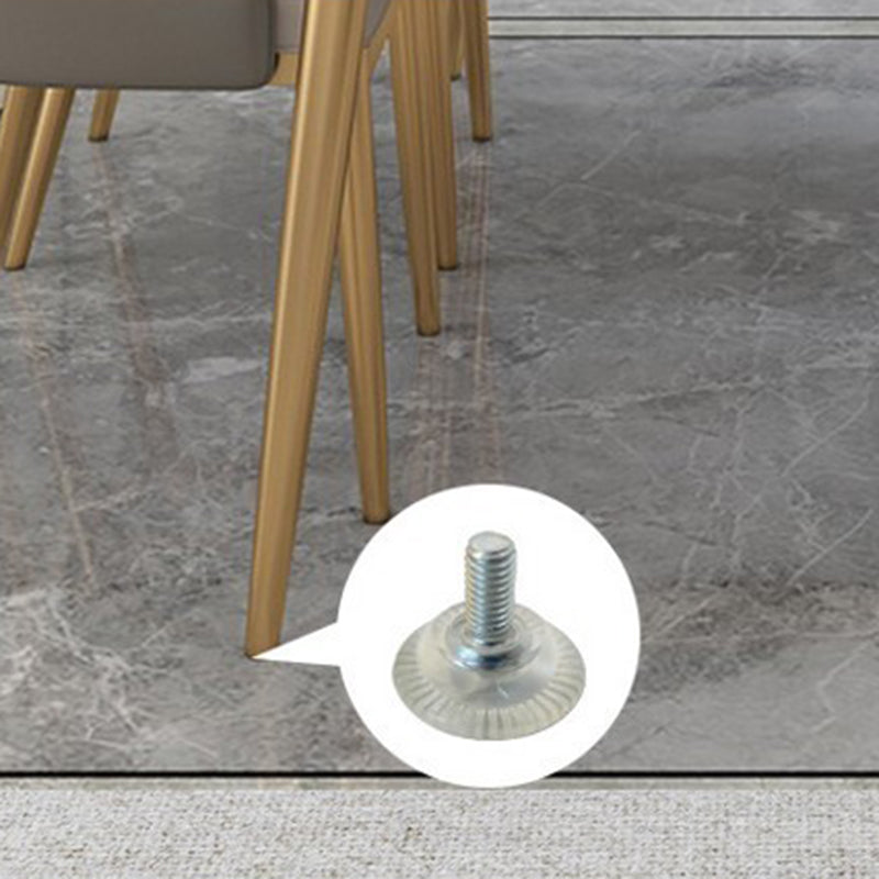 Modern Rectangle Stone Dining Table 1/2/5 Pieces Dining Set for Dining Room