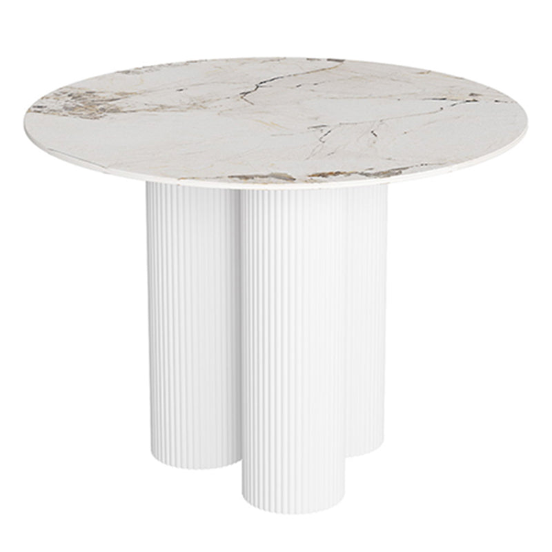 Modern Round Stone Dining Table 1/3 Pieces Dining Set for Dining Room