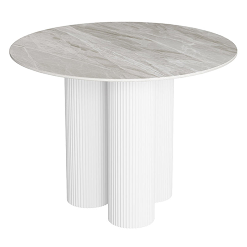 Modern Round Stone Dining Table 1/3 Pieces Dining Set for Dining Room
