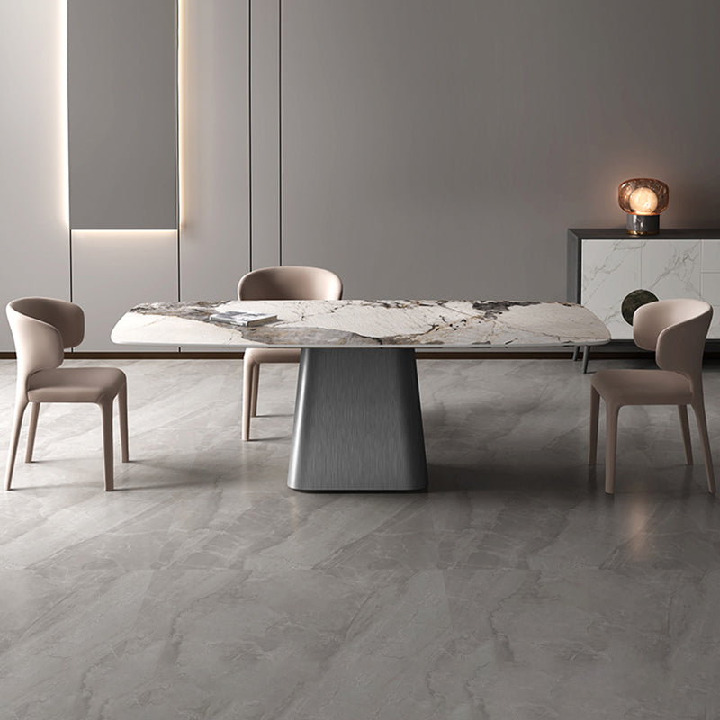 Rectangular Dining Table Set 1/4/7 Pcs Stone Dinette Set for Kitchen