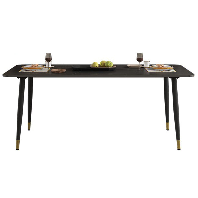 Modern Rectangle Stone Dining Table 1/2/7 Pieces Dining Set for Dining Room