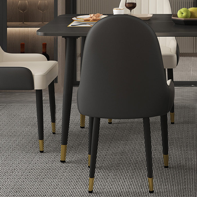 Modern Rectangle Stone Dining Table 1/2/7 Pieces Dining Set for Dining Room