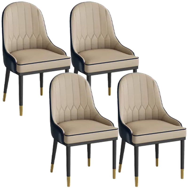 Glossy White Dining Table Set 1/5/7 Pieces Glam Dinette Set for Kitchen