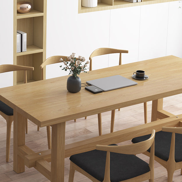 Industrial Rectangle Wood Dining Table 1/2/7 Pieces Dining Set for Dining Room