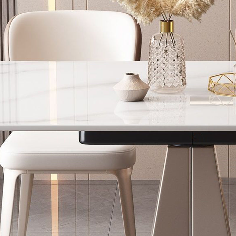 Sintered Stone Top Room Table Glam Dining Table for Dining Room