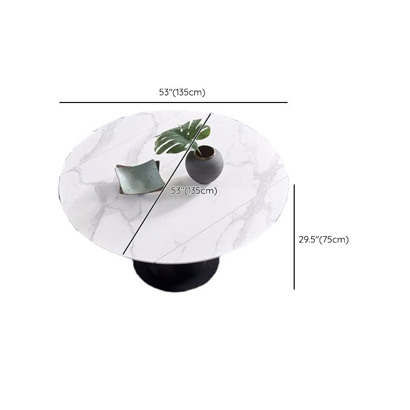 Sintered Stone Top Dining Table Round Dining Table for Dining Room