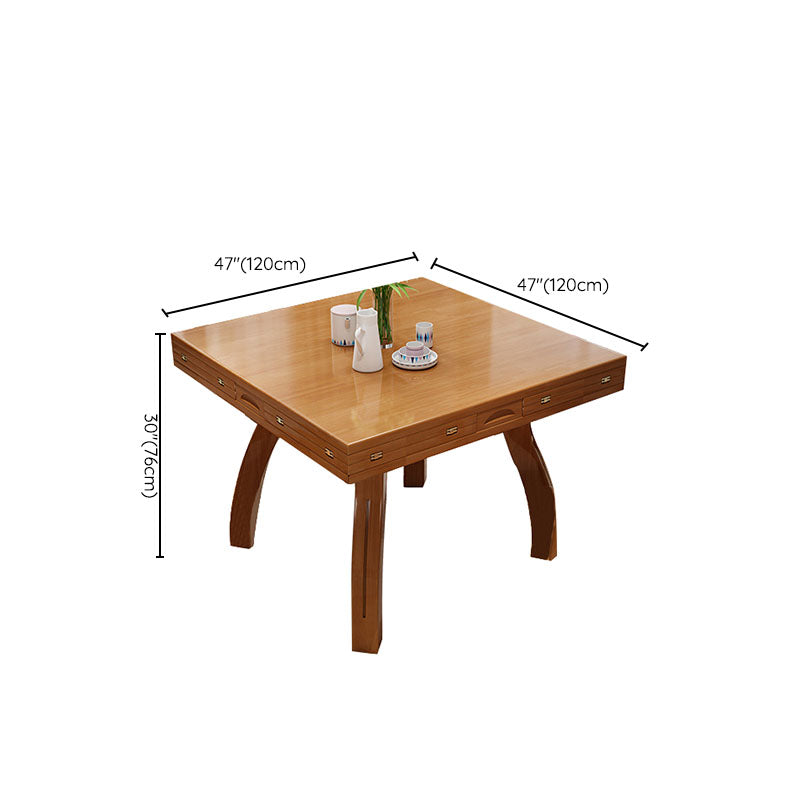 Solid Wood Dining Table Extendable Dining Table for Dining Room