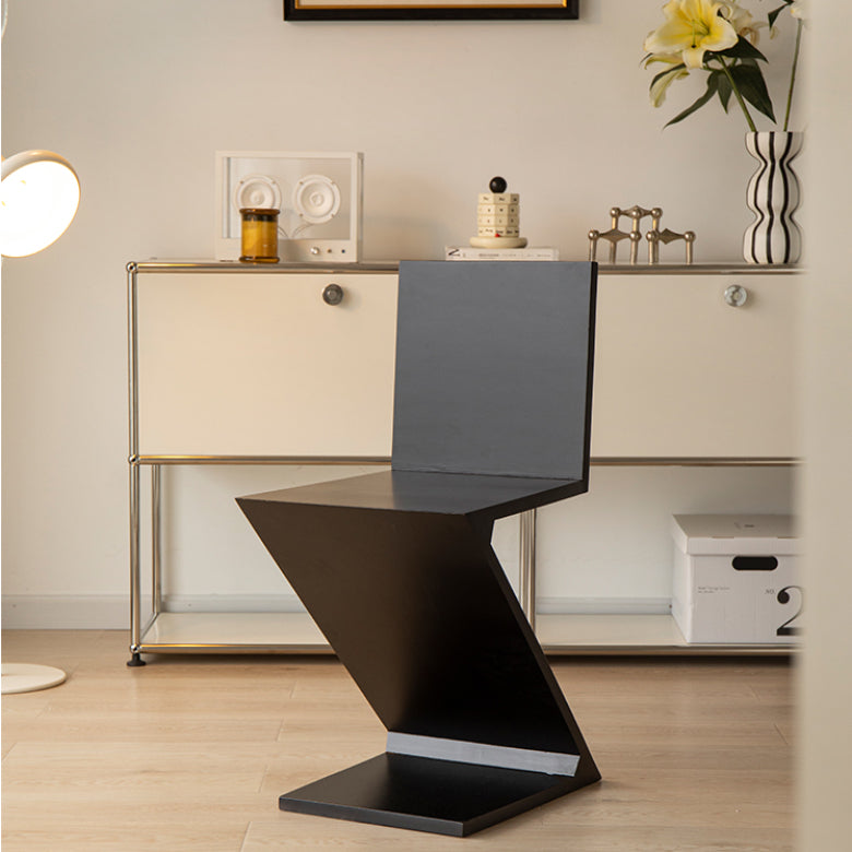 Industrial Side Chair Solid Wood Dining Chair for Living Room