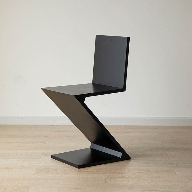 Industrial Side Chair Solid Wood Dining Chair for Living Room