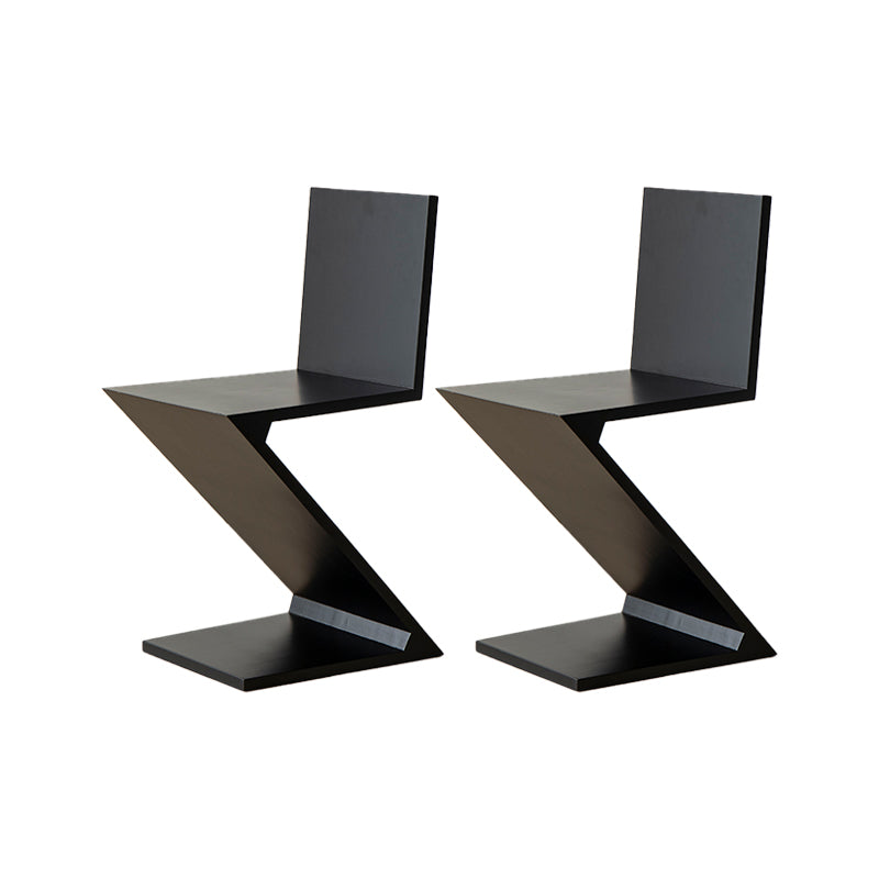 Industrial Side Chair Solid Wood Dining Chair for Living Room