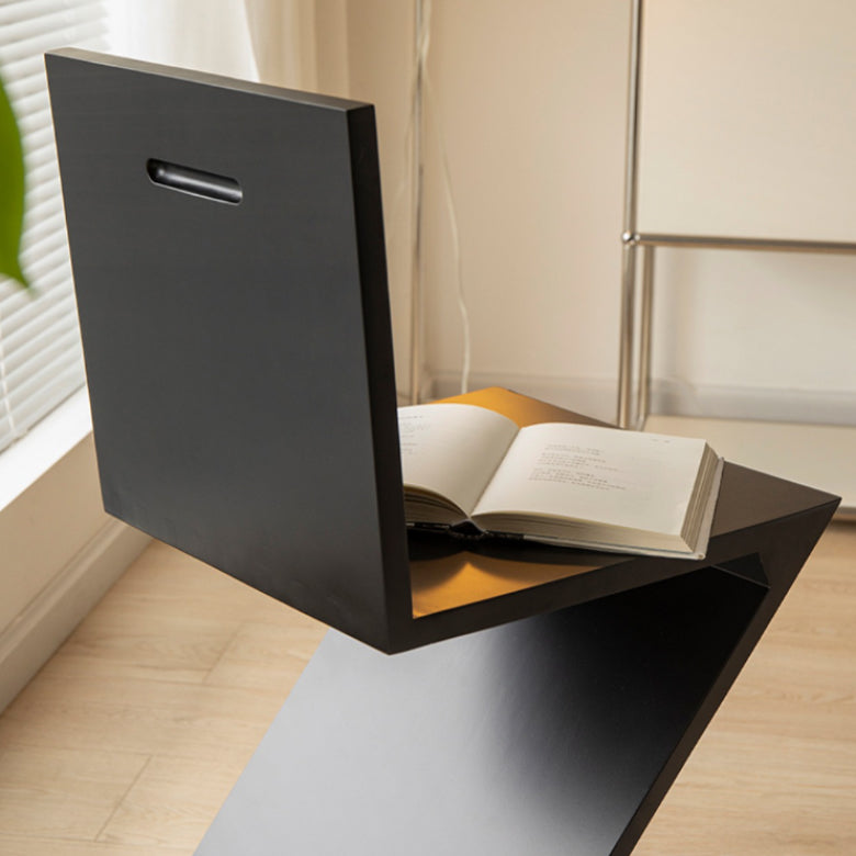 Industrial Side Chair Solid Wood Dining Chair for Living Room