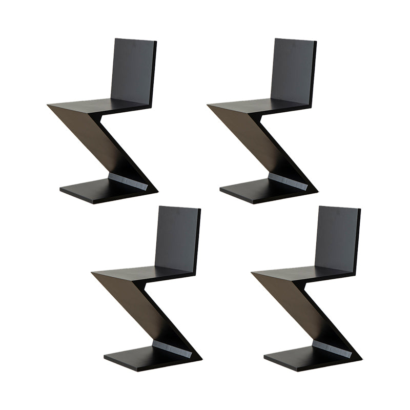 Industrial Side Chair Solid Wood Dining Chair for Living Room