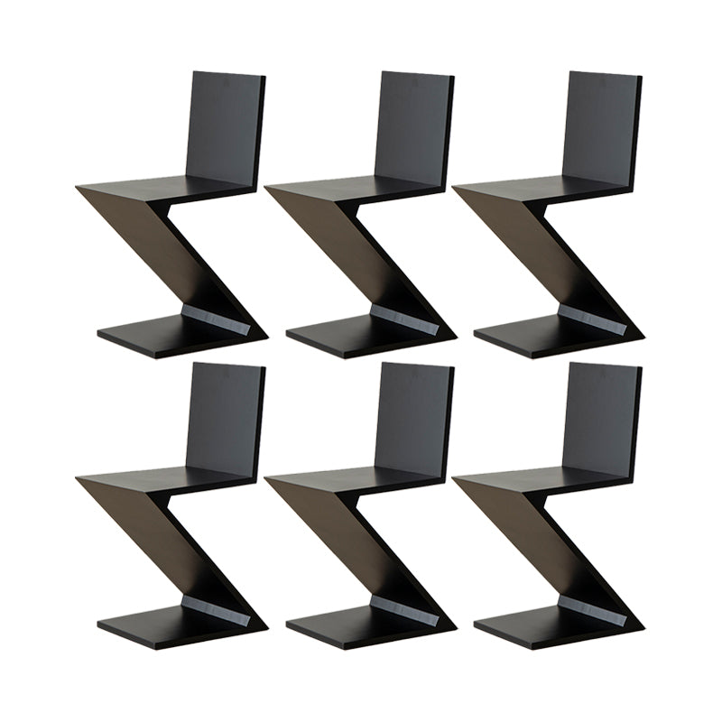 Industrial Side Chair Solid Wood Dining Chair for Living Room