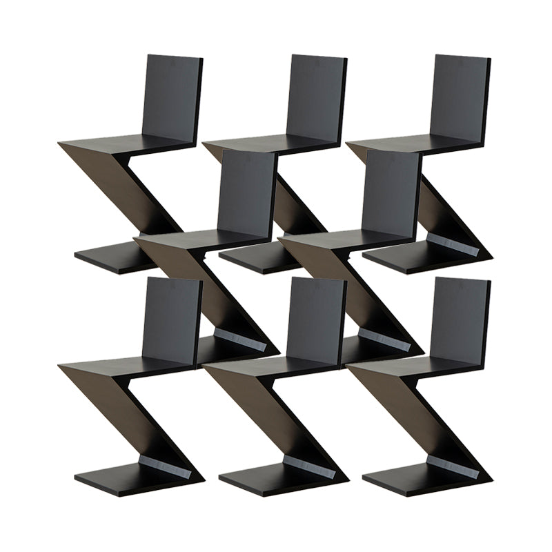 Industrial Side Chair Solid Wood Dining Chair for Living Room