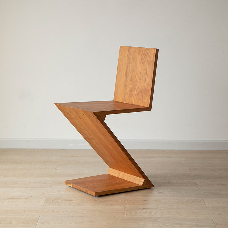 Industrial Side Chair Solid Wood Dining Chair for Living Room