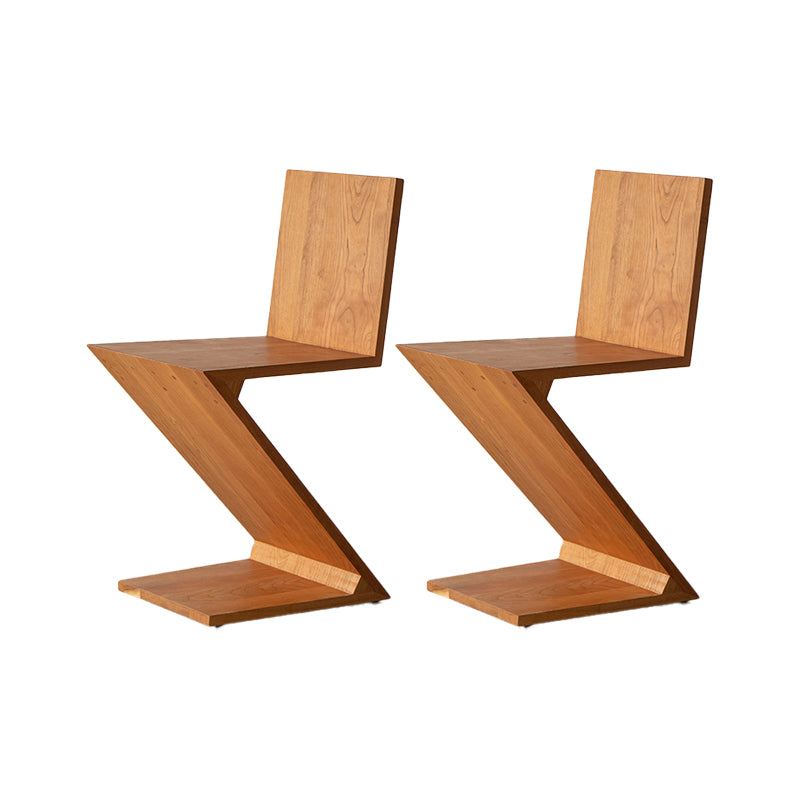 Industrial Side Chair Solid Wood Dining Chair for Living Room