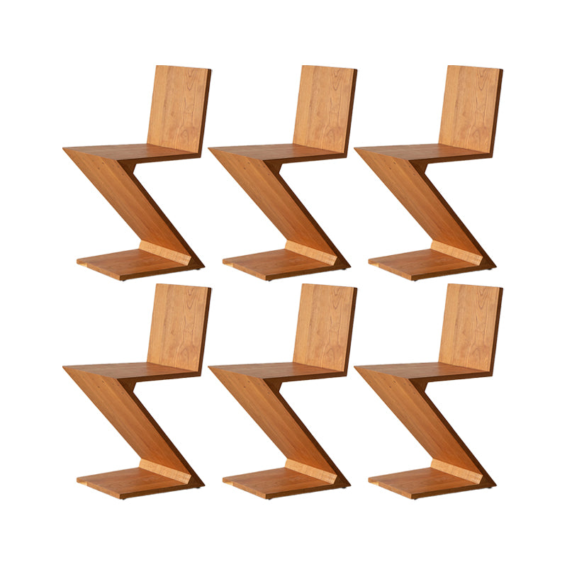 Industrial Side Chair Solid Wood Dining Chair for Living Room