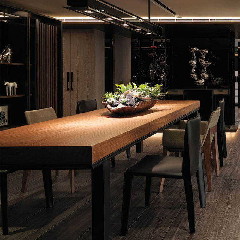 Contemporary Kitchen Dining Chairs Armless Faux Leather Dining Chairs