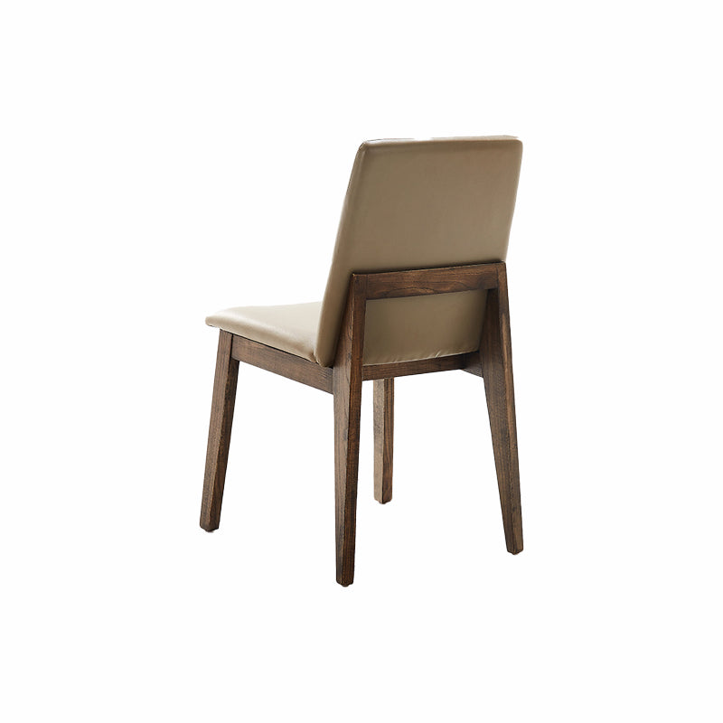Contemporary Kitchen Dining Chairs Armless Faux Leather Dining Chairs