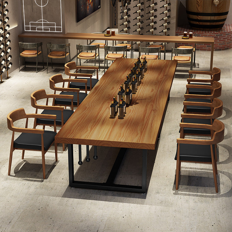 Contemporary Kitchen Dining Chairs Faux Leather Chairs with Wood Base