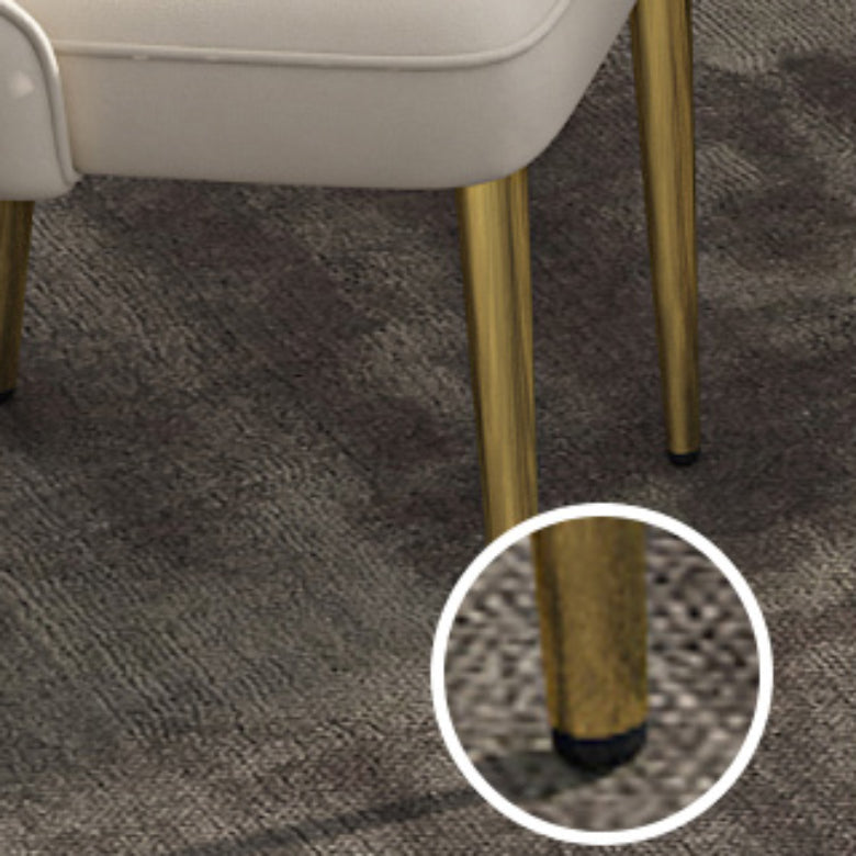 Glam Style Side Chair PU Leather Dining Chair for Living Room