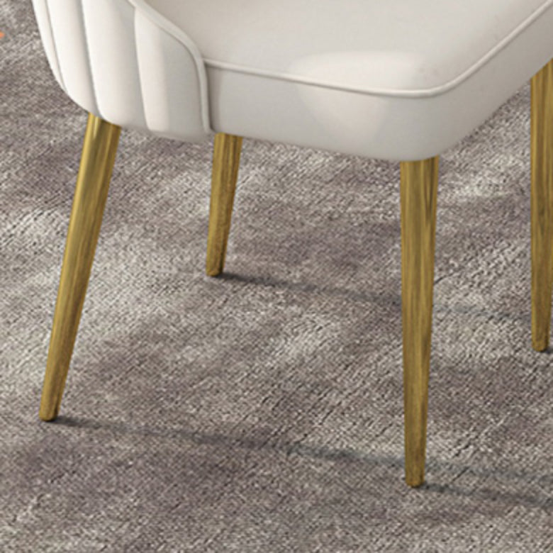 Glam Style Side Chair PU Leather Dining Chair for Living Room