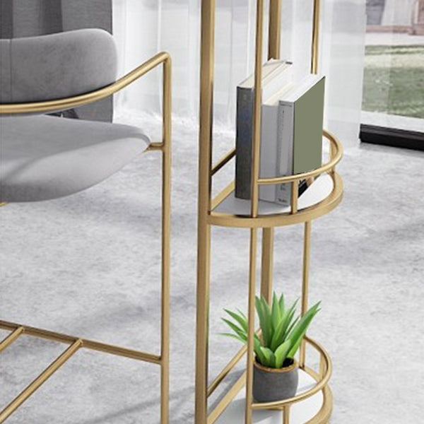 Double Storage Base Bar Dining Table Modern Oval Bar Dining Table